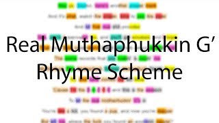 Real Muthaphukkin Gs  EazyE  Verse 1 Rhyme Scheme [upl. by Mor386]