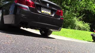 2014 bmw 535d deleted start up exhaust sound [upl. by Orozco]