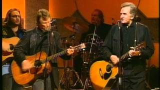 Johnny Cash and Kris Kristofferson  Big River live 1993 [upl. by Schwing743]