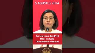 Sri Mulyani Penjelasan Postur APBN 2025  Perihal Kenaikan Gaji PNS di sampaikan Presiden Terpilih [upl. by Clara428]