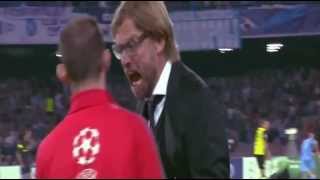 Jürgen Klopp Ausraster Neapel vs Dortmund 18092013  CL [upl. by Anairda]