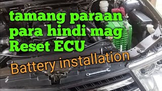 paraan para hindi mag reset ang ECU ng sasakyan kapag nag palit ng battery [upl. by Tioneb104]