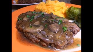 Salisbury Steak with Mushroom Gravy Recipe  Episode 291 [upl. by Ateekal]