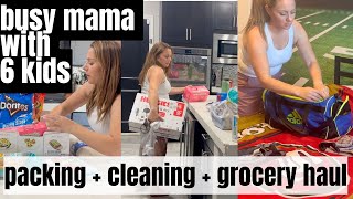 Pack and Clean With Me Busy Mom of 6 Day In The Life  Christy Gior [upl. by Yanehs]