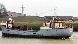 ANDA PE5565 IMO 5016078 Emden Germany built 1936 general cargo vessel Schiff Frachtschiff KüMo [upl. by Yajeet]