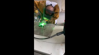 04mm Aluminum welding with Pulse MIG by MIG 230 [upl. by Yborian]