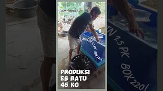 testing mesin es 15 PK box 220 liter  45 Kg3 Jam mesinesbatu esbatu mesinesbalok mesinesloli [upl. by Aitsirt391]