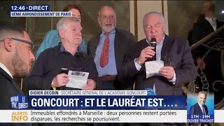 Le prix Goncourt est attribué à  Nicolas Mathieu avec quotLeurs enfants après euxquot [upl. by Moyers]