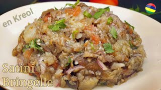 Recette Satini Bringelle Mauricien en Kreol 🇲🇺 [upl. by Moses]