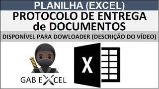 PLANILHA  PROTOCOLO DE ENTREGA DE DOCUMENTOS protocolodeentrega [upl. by Anauqaj]