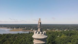 Monumental History at the Myles Standish Monument [upl. by Eenej]