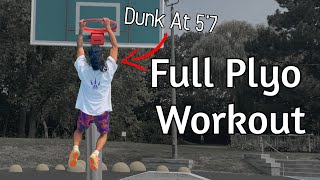 This Helped Me Dunk At 57  FULL Plyometric Workout No Equipment [upl. by Fugere986]