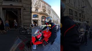 Non è questione di cavalli ma di sorrisi🔥viralvideoshortvideoshortsducatiyoutubeshortsbikers [upl. by Hanah]