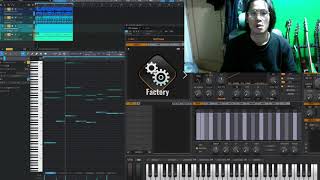 Celemony Melodyne 5を使って ギターで弾いたリフをmidi化してシンセを鳴らす作曲アイデア [upl. by Llenreb]