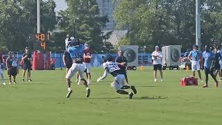 TItans Treylon Burks Training Camp Route Running [upl. by Inattyrb]