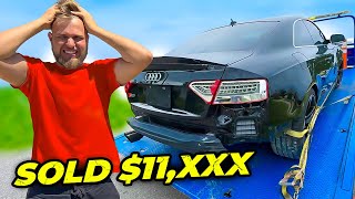 I BOUGHT A WRECKED AUDI S5 AND REBUILT IT IN 24 HOURS [upl. by Liliane967]