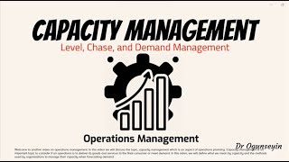 Capacity Management No Background Music [upl. by Llenram]