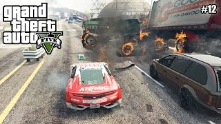 GTA 5 Mods ОПАСНОЕ ШОССЕ Highway Deathtrap 12 серия [upl. by Ettenawtna]