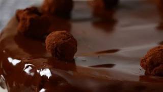 Ganache Recipe Demonstration  Joyofbakingcom [upl. by Esaele]