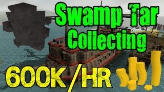 Runescape 3  LOW LEVEL 600k Per Hour Money Making Guide  Collecting Swamp Tar [upl. by Themis]