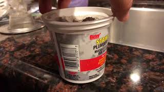 How to use plumber’s putty to seal kitchen sink drain assembly [upl. by Frieda]