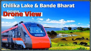 Chilika lake from Bande Bharat  Drone view [upl. by Eade906]