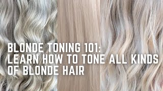 How to Tone Blondes learn to formulate for every color of blonde  icy beige sunny warm [upl. by Maise]