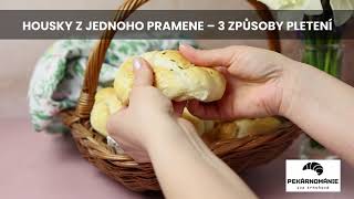 Pletení housek z jednoho pramene – 3 snadné způsoby [upl. by Llertnad]