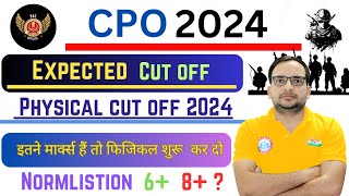 SSC CPO EXPECTED CUTOFF 2024  NORMALISTION MARKS ALL SIFT TIER 1 [upl. by Sleinad]