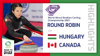 Highlights of Hungary v Canada  Round robin  World Mixed Doubles Curling Championship 2021 [upl. by Nance417]