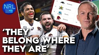 The Broncos a lock for top 4 QLDER  Round 19  NRL on Nine [upl. by Mckee]