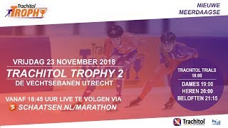 Livestream Marathonschaatsen Trachitol Trophy dag 2 Utrecht 23 november [upl. by Eanahc673]