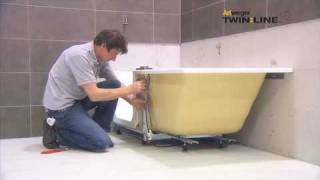 Montage  Installation Artweger TWINLINE 2 Duschbadewanne  shower bath [upl. by Formenti68]