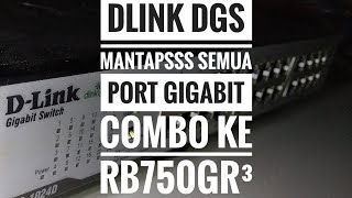 Switch hub gigabit bekas bagus rekomended DLink dgs 1024D QC3 [upl. by Isa]