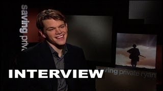 Saving Private Ryan Matt Damon Interview  ScreenSlam [upl. by Negrom]