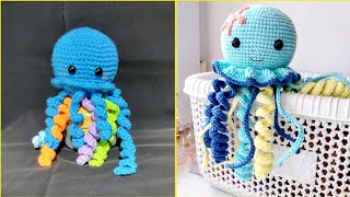 Free Crochet Jellyfish pattren [upl. by Mareld]