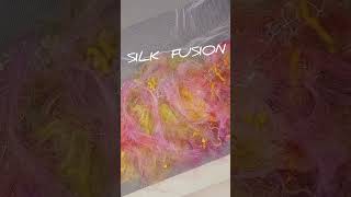 Silk Fiber Fusion Flowers are a textured delight to make in this tutorial artandcraft silk [upl. by Asir]