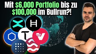 Mit 6000 Portfolio zu 100000 im Bullrun  Portfoliobewertung [upl. by Gittle]