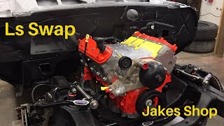 ls Swap basics 1968 camaro Jakes shop [upl. by Heilman695]