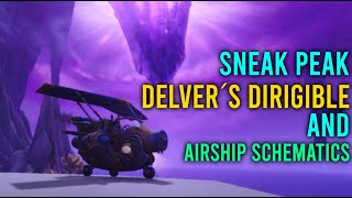 Ingame Footage AIRSHIP in The War Within  Customizable MOUNT  Schematics  Delver´s Dirigible [upl. by Irami]