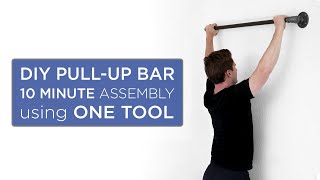 DIY PullUp Bar  ChinUp Bar in under 10 minutes  57 [upl. by Ahsiral]