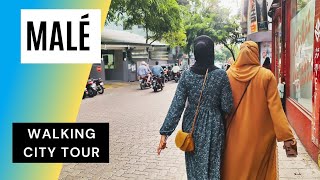 Malé Maldives CITY TOUR ✅ Walk around the Capital of Maldives  Explore Male in HD [upl. by Arodoet996]