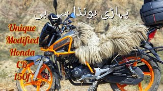 Unique Modified Honda CB 150f By Asif Raza [upl. by Simonette]