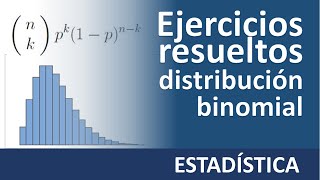 Distribución de probabilidad binomial  ejercicios resueltos [upl. by Timmi165]