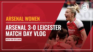 Arsenal 30 Leicester City  Womens Super League matchday vlog  Arseblog News [upl. by Ytsirk]