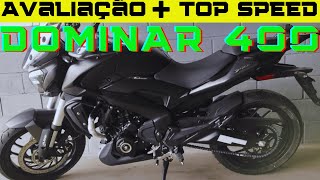 bajaj dominar 400 fiz o top speed no descanso Central veja a VELOCIDADE MÁXIMA [upl. by Abla]