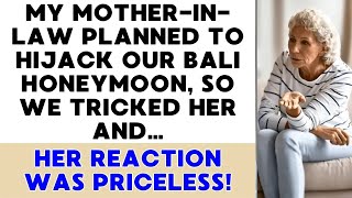 My MIL planned to hijack our Bali honeymoon so we tricked her and Her reaction was priceles [upl. by Turino]