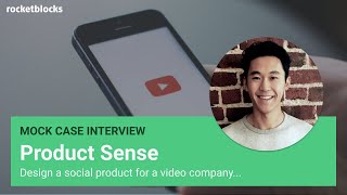 Product sense mock interview social video w Facebook PM [upl. by Enyrehtak]