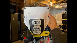 Husqvarna 701 Enduro LR Install MotoMinded Epic LED Kit Squadron Pro  S2 Pro XL 80 Baja [upl. by Enyr48]