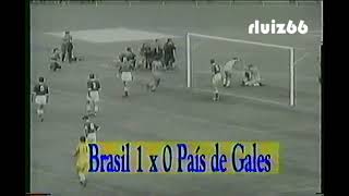 Brasil 1 x 0 País de Gales  Mundial 1958  Primeiro gol de Pelé em Copas [upl. by Ramma627]